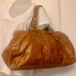 Kenneth Cole large leather Caramel-colored bag
